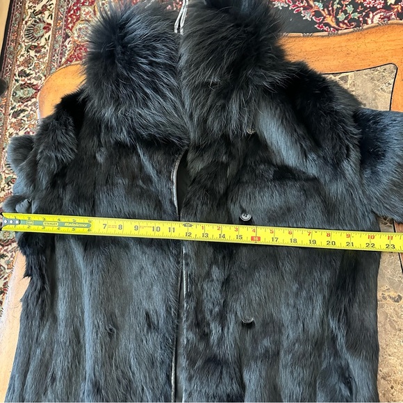 Authentic Theory Raccoon Rabbit Reversible Fur Coat - Picture 10 of 14